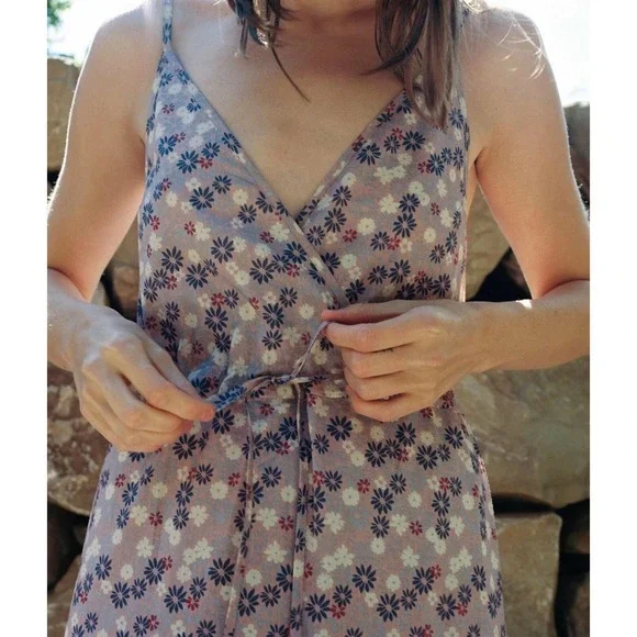 Floral Purple Maxi Dress - Picture 12 of 13